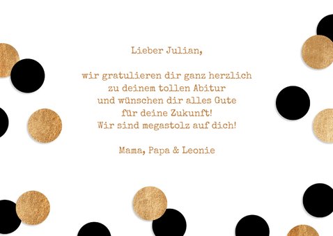 Glückwunschkarte Abitur bestanden eigene Fotos 3
