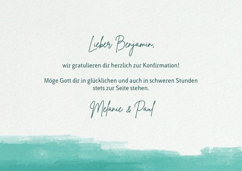 Glückwunschkarte zur Konfirmation mit Handlettering 3