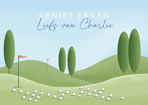 Golfen vrije tijd man 3