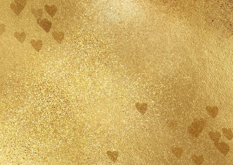 Gouden kerstkaart hippe foto kerstbal Achterkant