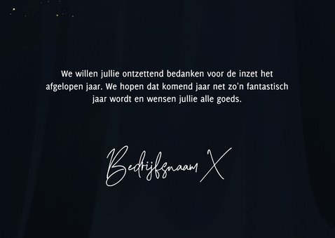 Goudlook met logo zakelijke nieuwjaarskaart 2026  3