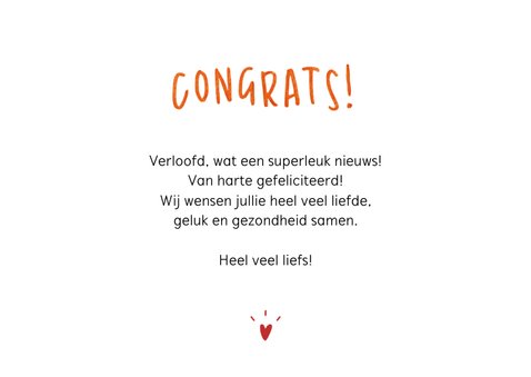 Grappig felicitatiekaartje verloving met illustratie visjes 3