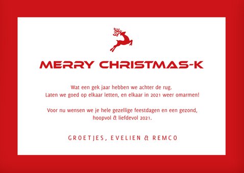 Grappige corona kerstkaart met uitknipbaar kerst mondkapje 3