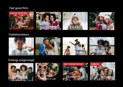 Grappige foto kerstkaart in een kerstfilm stijl 2