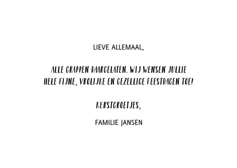 Grappige kerstkaart met foto en aureool 3