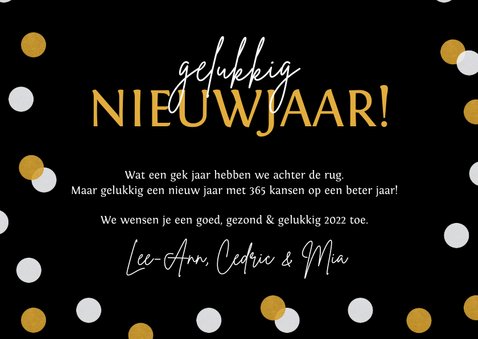 Grappige nieuwjaarskaart 2022 gelukkig een nieuw jaar 3