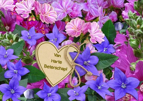 Grappige opkikker met hart en bloemen 3
