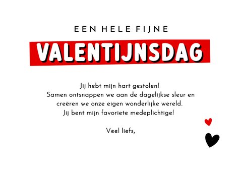 Grappige valentijnskaart - jij bent mijn hartendief! 3