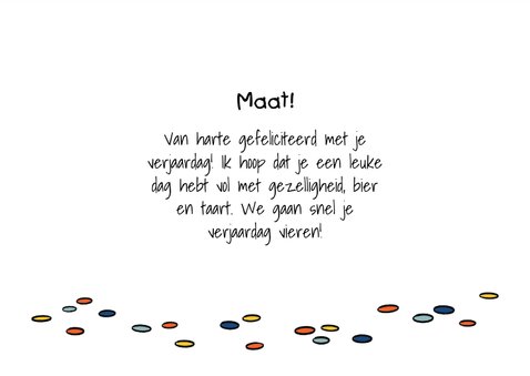 Grappige verjaardagskaart katjelam met bier en confetti 3