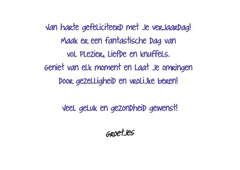 Grappige verjaardagskaart met 6 beren die plezier maken 3