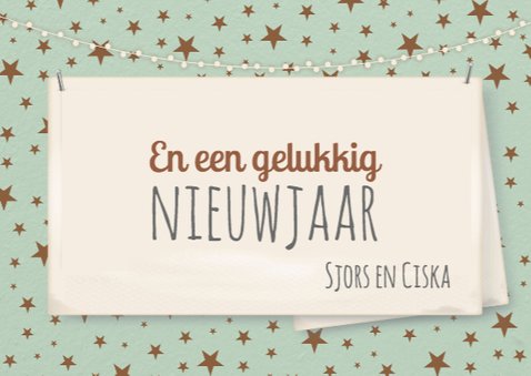 Groen met sterren polaroid -isf 3