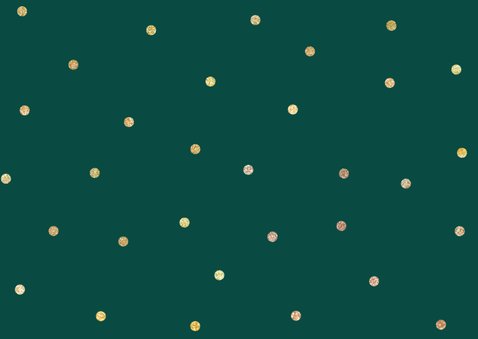 Groene glitter kerstkaart met grote 2027 zakelijk Achterkant