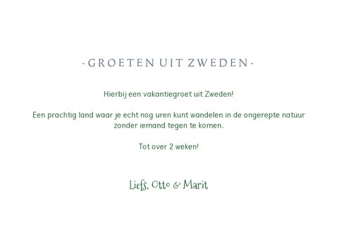 Groeten uit vakantiekaart met grote eigen foto 3