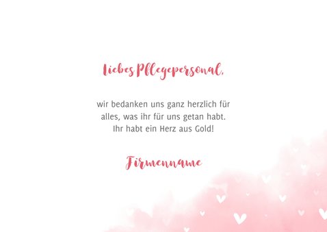 Grußkarte Danke Pflegepersonal Grußkarten Kaartje2go