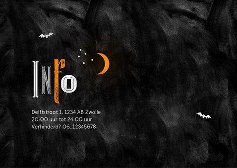 Halloween feest uitnodiging happy halloween typografie 2