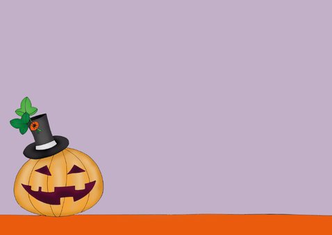 Halloween kat slaapt op pompoen - SK 3