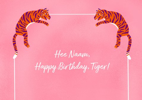 Happy Birthday tiger vrouw 2