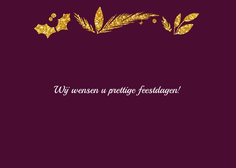 Happy Holidays goud met logo 2