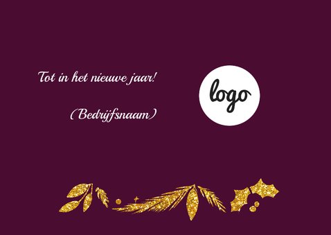 Happy Holidays goud met logo 3