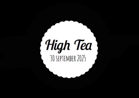 High Tea Uitnodiging Zwart Wit 2