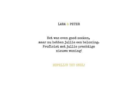 Hippe felicitatie nieuwe woning sleutelpatroon 3