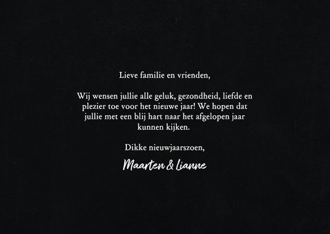 Hippe fotokaart in kerstsfeer met happy new year 2026 3