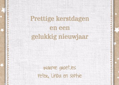 Hippe kerstkaart - collage kraft 3