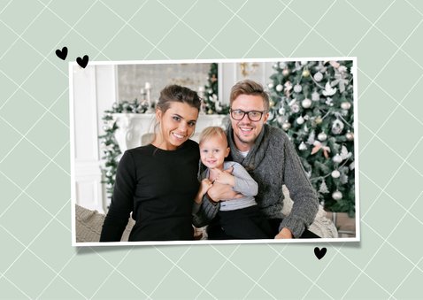 Hippe kerstkaart duif liefdevolle, hoopvolle feestdagen 2021 2