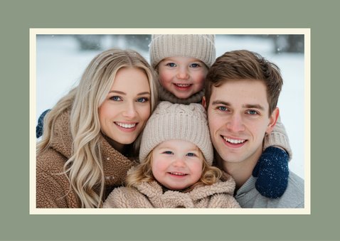 Hippe kerstkaart met eigen foto, namen & Merry X-mas 2