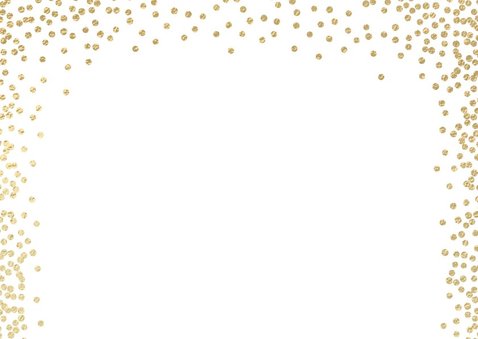 Hippe kerstkaart met kader van sneeuw confetti 2