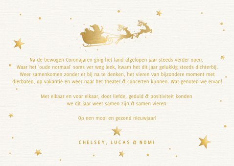 Hippe kerstkaart oh deer what a year vintage wit 3