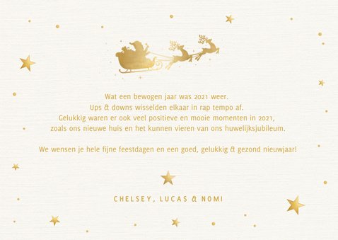 Hippe kerstkaart oh deer what a year vintage wit 3