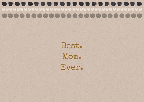 Hippe moederdagkaart craftpapier high tea 2