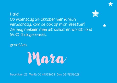 Hippe uitnodiging met een dolfijntje 3