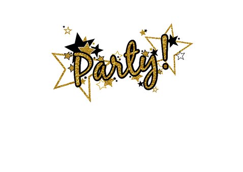 Hippe uitnodiging PARTY! 3