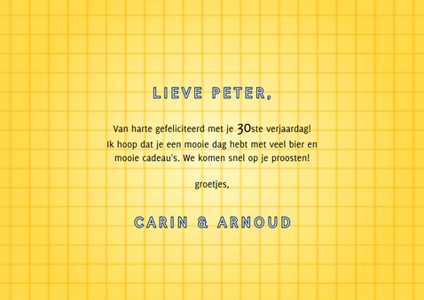 Hippe verjaardagskaart cheers op je verjaardag met bier 3