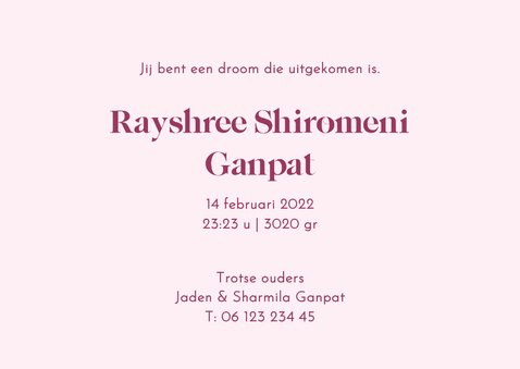 Indiaas geboortekaartje met schattige olifantjes 3