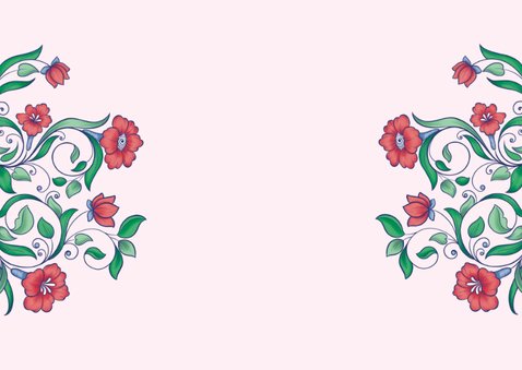 Indiaas geboortekaartje met schattige olifantjes Achterkant