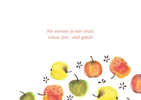 Joods nieuwjaarskaart appeltjes  3