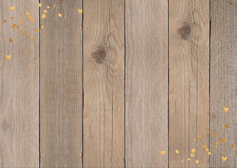 Jubileumkaart 12,5 jaar foto hartje hout 2