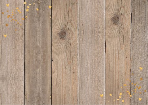 Jubileumkaart 12,5 jaar foto hartje hout 2