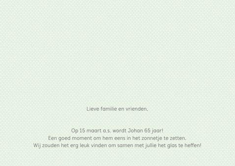 Jubileumkaart anemonen 65 jaar 2