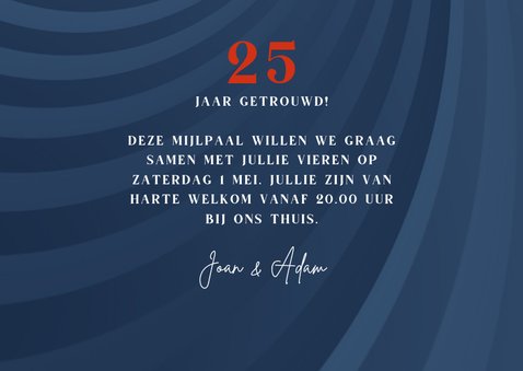 Jubileumkaart breaking news 25 jaar 3