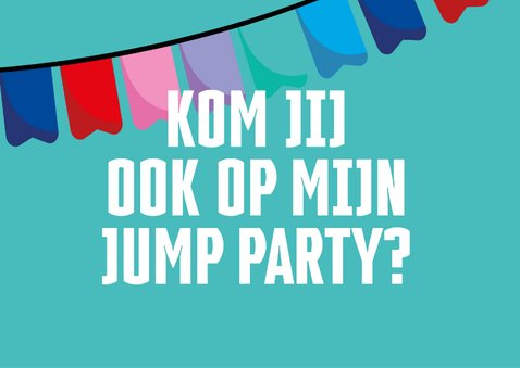 Jump XL kinderfeestje uitnodiging Jongen/Meisje 2