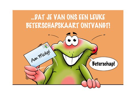 Kaart met 3 opkikkertje oranje vensters voor de zieke 2