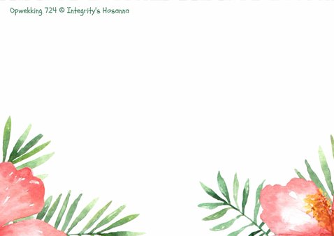 Kaart Tropical Opwekking 724 - WW 3