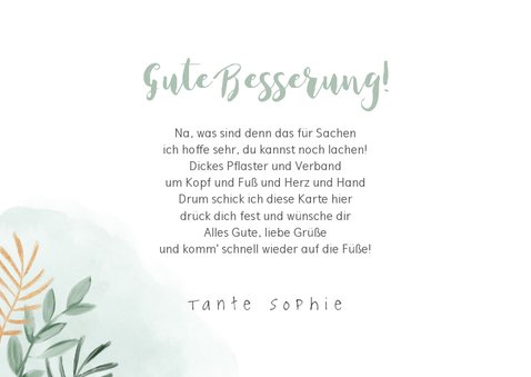 Karte Gute Besserung Fur Kind Mit Giraffe Kaartje2go