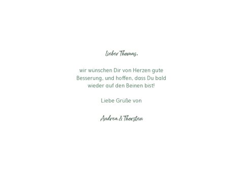 Karte zur guten Besserung typografisch mit Konfetti 3