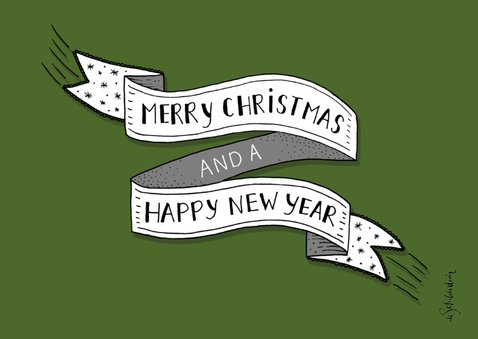 Kerst banner eigen kleur liggend 2