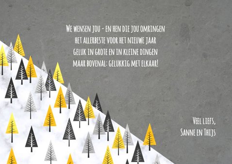 Kerst bomen mix op marmer en beton 3